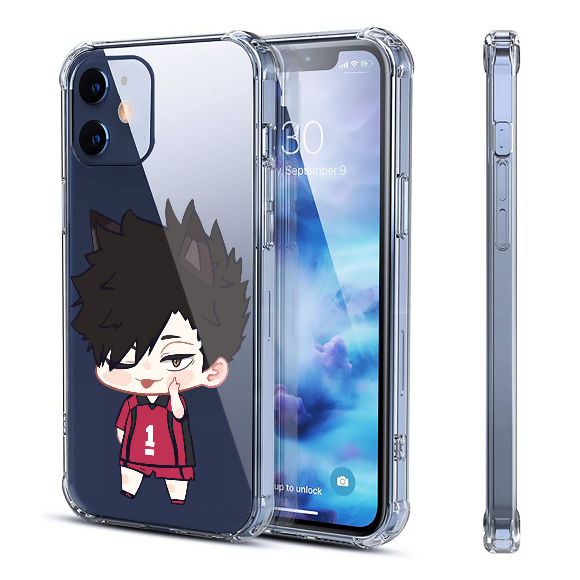 （画像用） ハイキュー!! Haikyu!! 【iPhone 12シリーズ対応】透明スマホケース（クリアソフトケース）